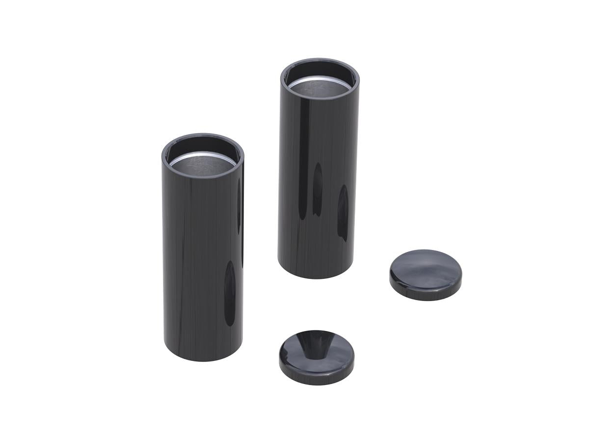Ricks Motorcycles 4 Piece Fork Cover Kit Black Powder Coated Ricks Motorcycles Default Title