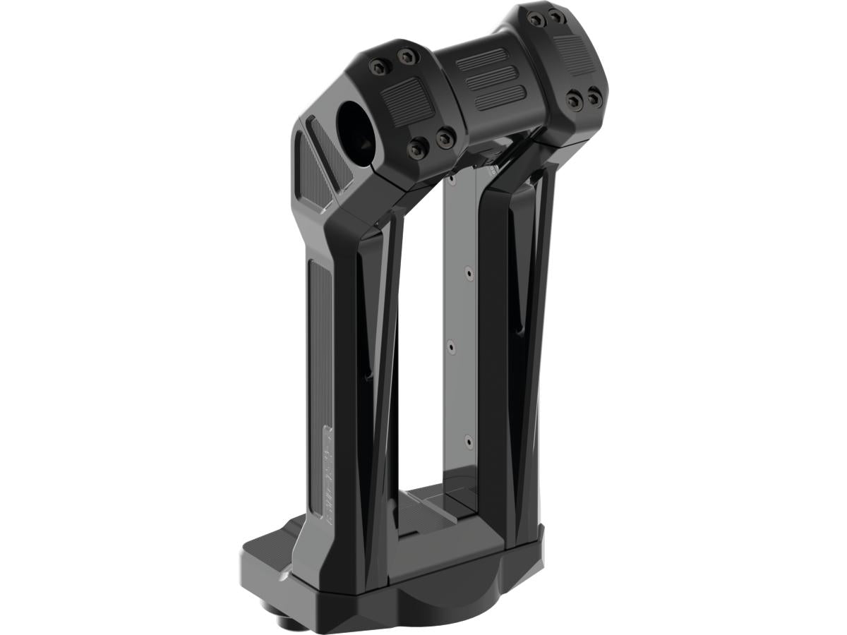 Ricks Motorcycles Reduced Reach Club Style Riser Relocation Plate 40 Mm Offset Black Anodized Ricks Motorcycles