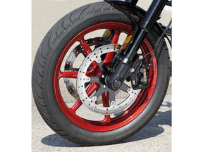 Ricks Motorcycles Club Style Radial Brake Caliper Adapter For 292 And 300 Mm (Spacers Included) Rotors Gloss Black Anodized Dual Disc Front Ricks Motorcycles