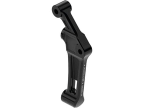 Ricks Motorcycles Club Style Radial Brake Caliper Adapter For 330 Mm Rotor Gloss Black Anodized Single Disc Front Ricks Motorcycles