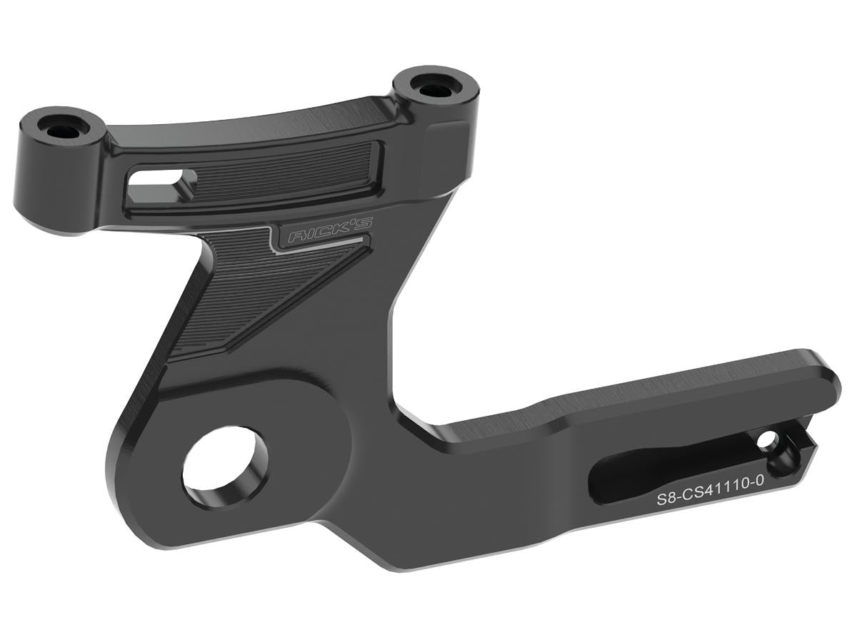 Ricks Motorcycles Club Style Radial Brake Caliper Adapter For 292 Mm Rotor Gloss Black Anodized Rear Ricks Motorcycles Default Title