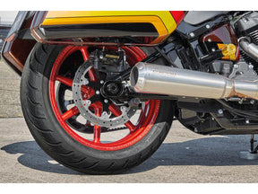 Ricks Motorcycles Club Style Radial Brake Caliper Adapter For 292 Mm Rotor Gloss Black Anodized Rear Ricks Motorcycles