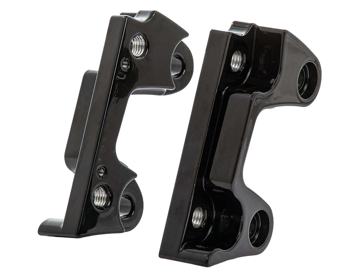 Ricks Motorcycles Oversize Brake Rotor Axial Brake Caliper Adapter For 330mm (13") Rotors Gloss Black Dual Disc Ricks Motorcycles Default Title