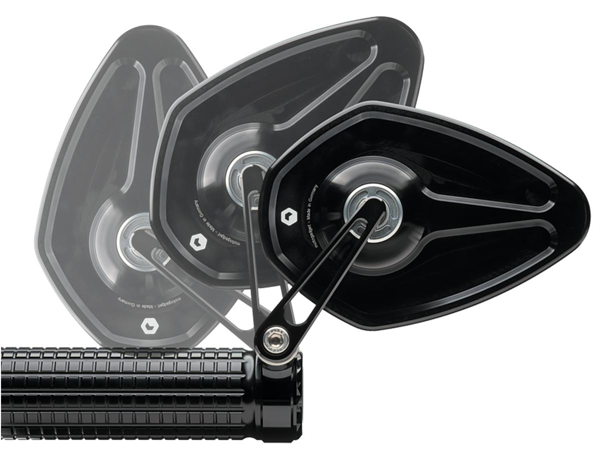 Motogadget Mo.View Sport 60 Flip Bar End Mirror Black Anodized Motogadget