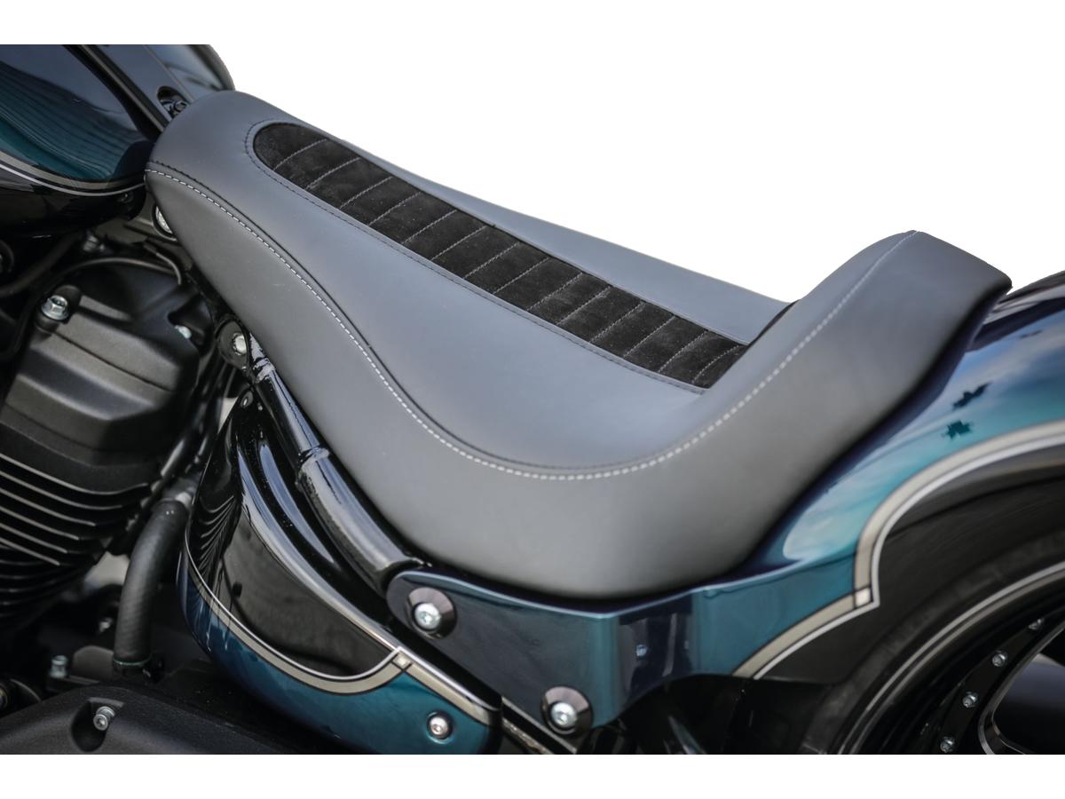 Thunderbike Genuine Leather Solo Seat For Thunderbike Steel Fender 260/18" And Oe Tank Black Thunderbike