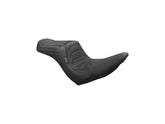 Le Pera Tailwhip Seat Track Pleat, Driver Seating: 12.25" Wide, Passenger Seating 7" Wide Black Vinyl Le Pera Default Title