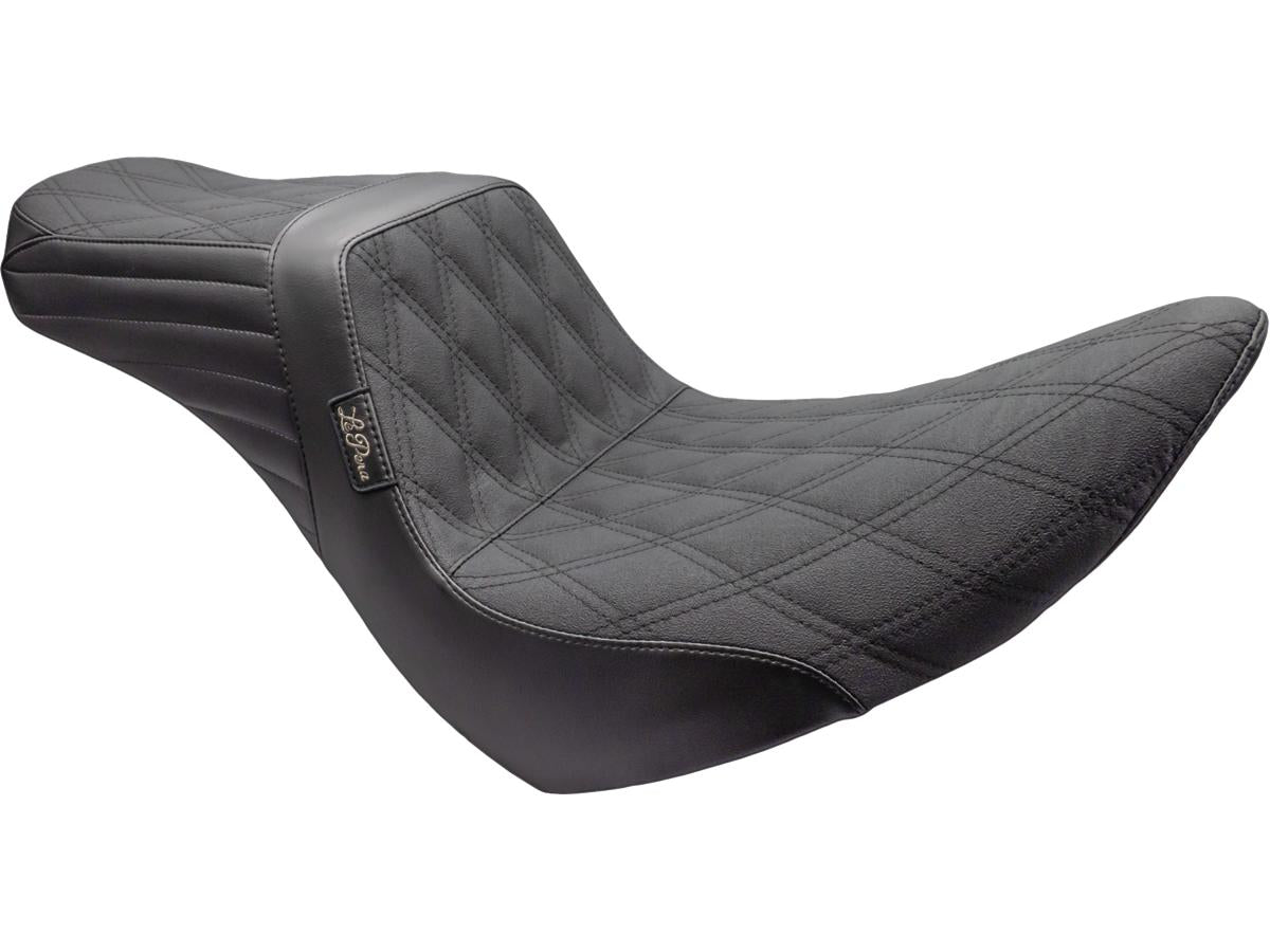 Le Pera Tailwhip Seat Double Diamond Gripp Tape, Driver Seating: 12.25" Wide, Passenger Seating 7" Wide Black Vinyl Le Pera