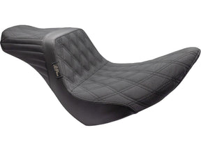 Le Pera Tailwhip Seat Double Diamond Gripp Tape, Driver Seating: 12.25" Wide, Passenger Seating 7" Wide Black Vinyl Le Pera