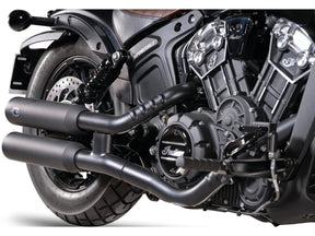 V Performance Double Slip On Muffler Set Endcap Chubby Black Ceramic Coated V Performance