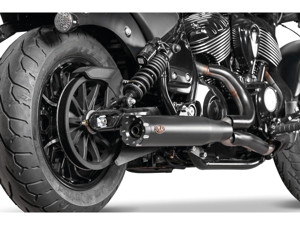 V Performance 2 In 1 Full System Exhaust Endcap Revolver Black Ceramic Coated V Performance