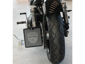 Thunderbike Medium Pro Side Mount License Plate Bracket Black Thunderbike