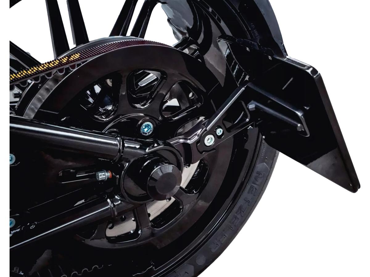 Thunderbike Medium Pro Alu Side Mount License Plate Bracket Black Anodized Thunderbike