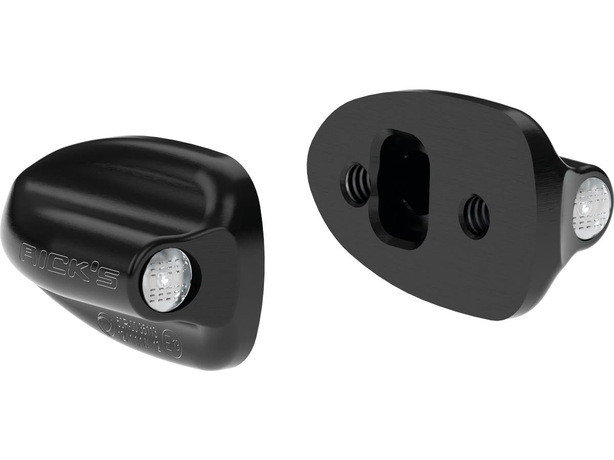 Ricks Motorcycles Front Turn Signals For Low Rider St With Atto Integral Black Anodized Ricks Motorcycles Default Title