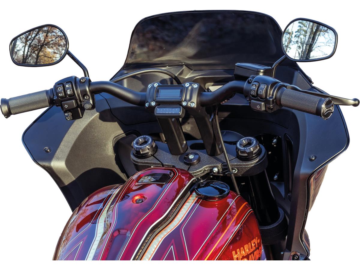Thunderbike Clubstyle Riser Kit Height: 7", For 1 1/4" Handlebar, Digital Instrument Black Satin Thunderbike