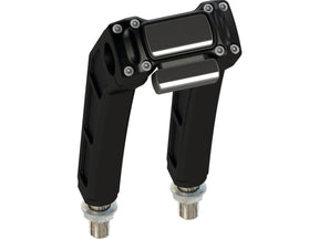 Thunderbike Clubstyle Riser Kit Height: 9", For 1 1/4" Handlebar, Digital Instrument Black Satin Thunderbike
