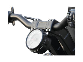 Thunderbike Clubstyle Riser Kit Height: 7", For 1 1/4" Handlebar, Round Instrument Black Satin Thunderbike