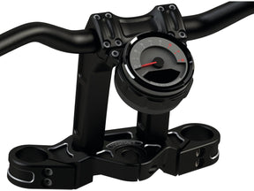 Thunderbike Clubstyle Riser Kit Height: 7", For 1 1/4" Handlebar, Round Instrument Black Satin Thunderbike Default Title