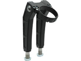 Thunderbike Clubstyle Riser Kit Height: 9", For 1 1/4" Handlebar, Round Instrument Black Satin Thunderbike Default Title