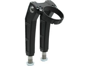 Thunderbike Clubstyle Riser Kit Height: 9", For 1 1/4" Handlebar, Round Instrument Black Satin Thunderbike Default Title