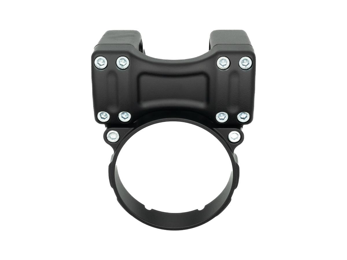 Thunderbike Clubstyle Riser Kit Height: 9", For 1 1/4" Handlebar, Round Instrument Black Satin Thunderbike