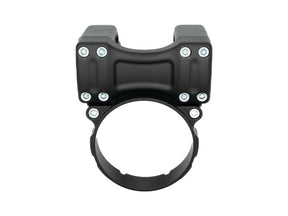 Thunderbike Clubstyle Riser Kit Height: 9", For 1 1/4" Handlebar, Round Instrument Black Satin Thunderbike