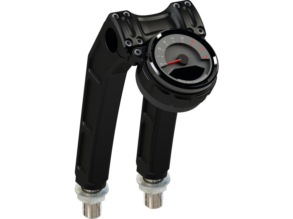 Thunderbike Clubstyle Riser Kit Height: 9", For 1" Handlebar, Round Instrument Black Satin Thunderbike Default Title