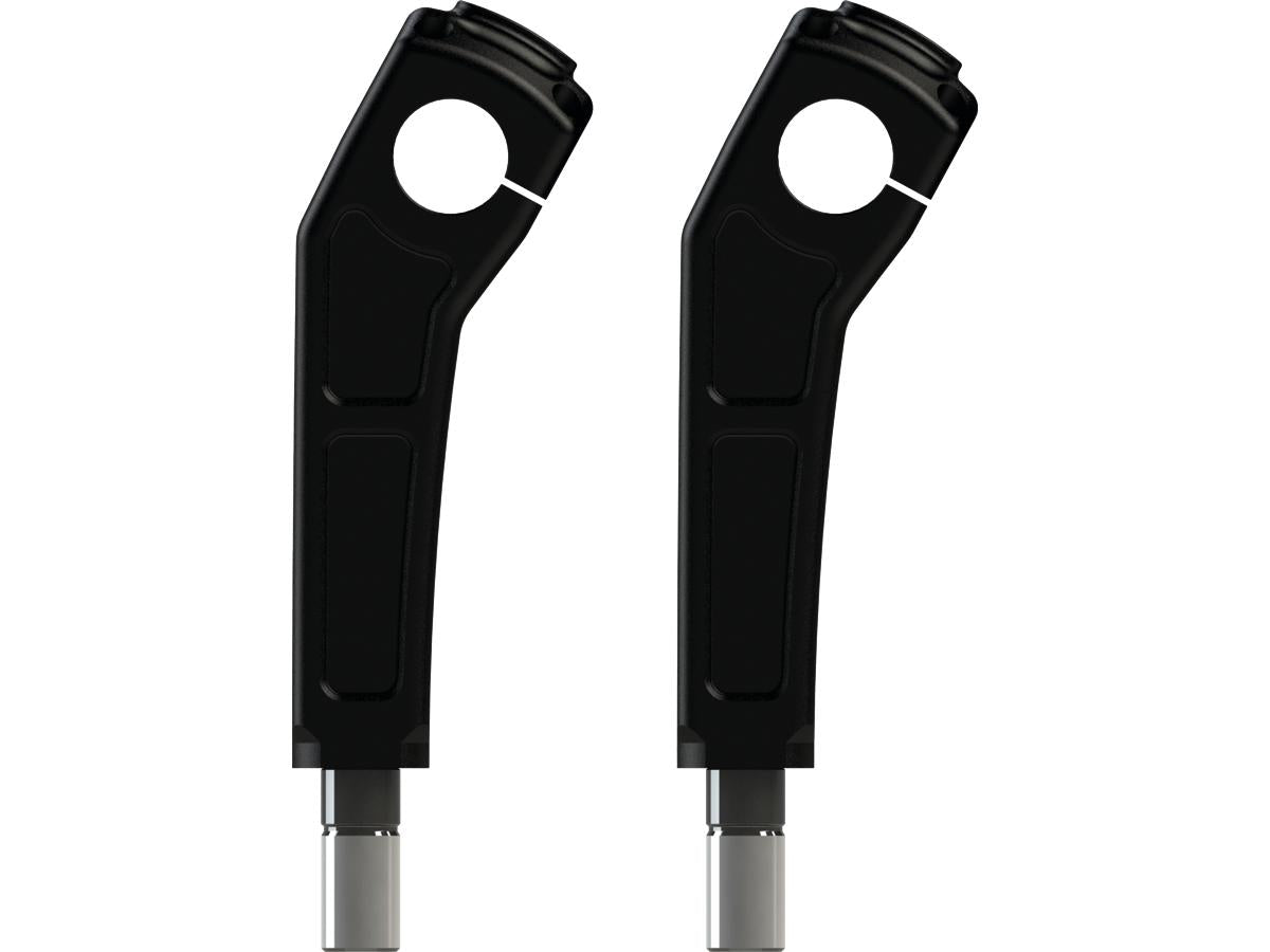 Thunderbike Clubstyle Riser Kit Height: 7", For 1 1/4" Handlebar, No Instrument Black Satin Thunderbike