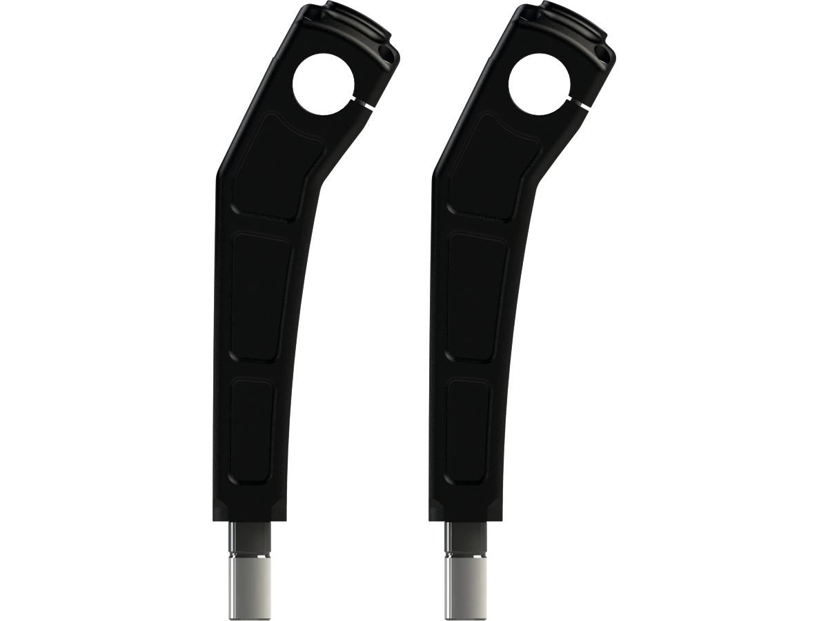 Thunderbike Clubstyle Riser Kit Height: 9", For 1" Handlebar, No Instrument Black Satin Thunderbike