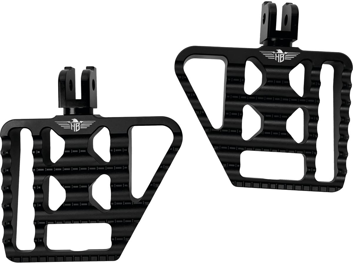 Heinz Bikes V1 Performance Passenger Mini Floorboards Black Satin Anodized Heinz Bikes Default Title