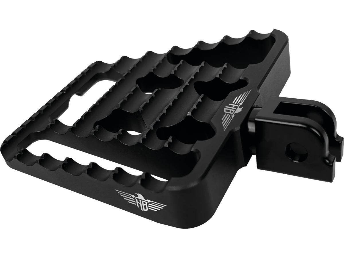 Heinz Bikes V1 Performance Passenger Mini Floorboards Black Satin Anodized Heinz Bikes