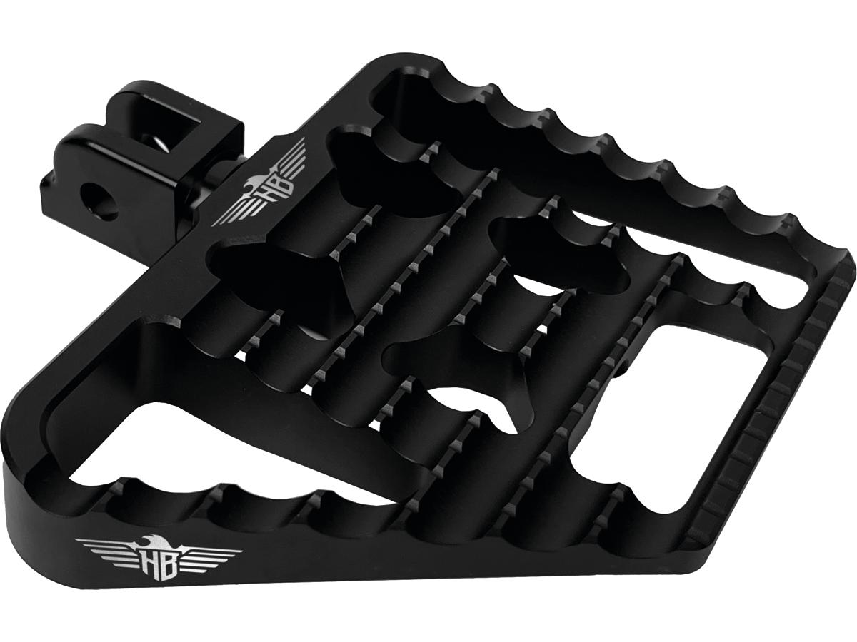 Heinz Bikes V1 Performance Passenger Mini Floorboards Black Satin Anodized Heinz Bikes