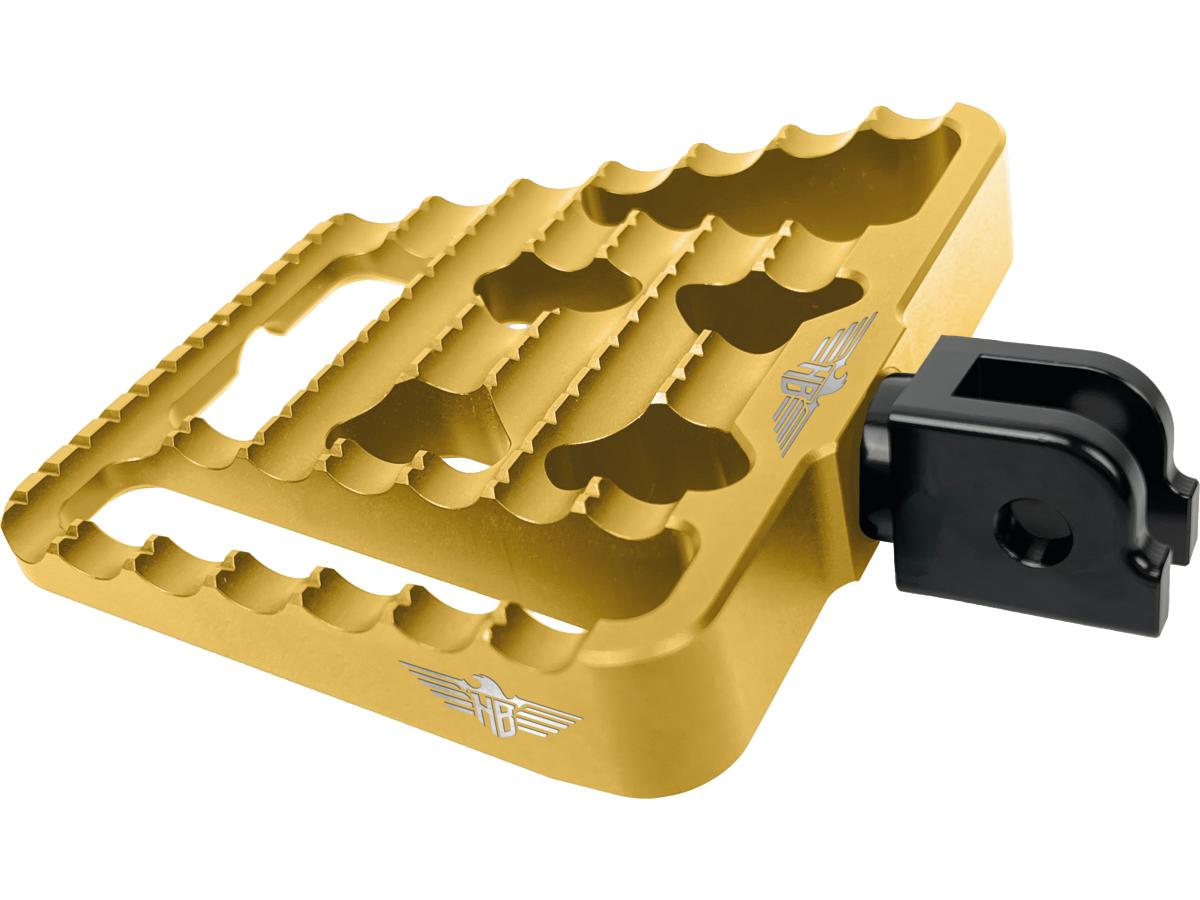 Heinz Bikes V1 Performance Passenger Mini Floorboards Gold Anodized Heinz Bikes