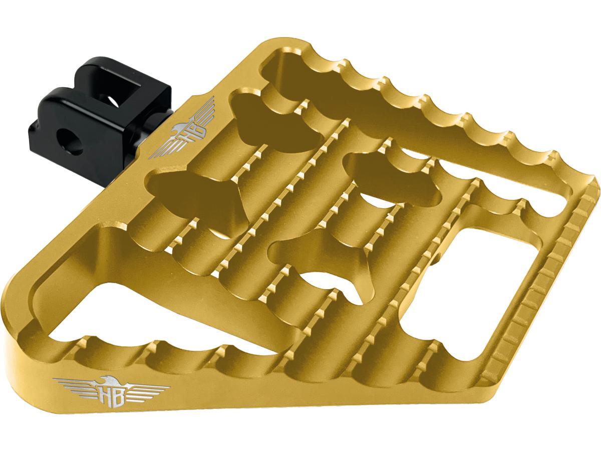 Heinz Bikes V1 Performance Passenger Mini Floorboards Gold Anodized Heinz Bikes