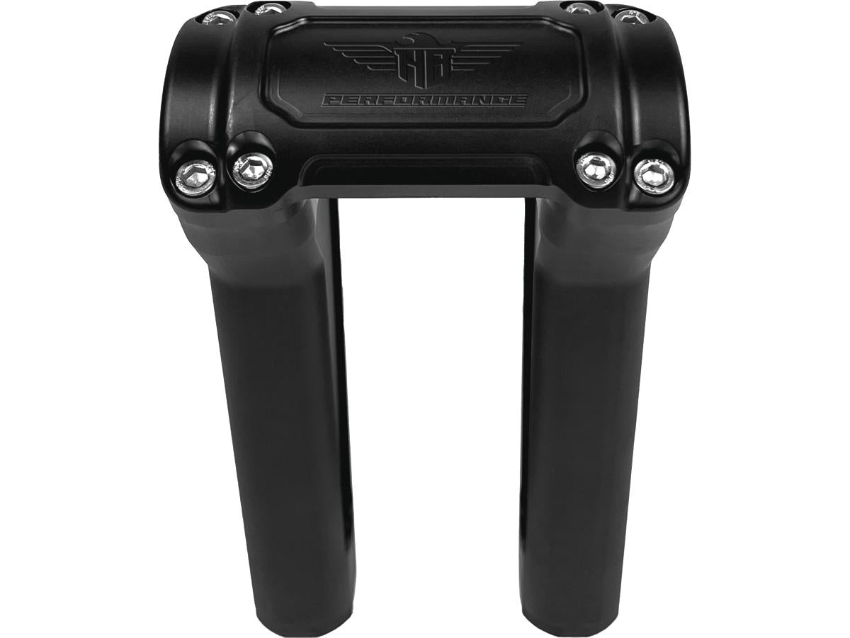 Heinz Bikes Performance Club Style Riser Kit 7" Height, 1" Handlebar Clamp Without Instrument Black Satin Heinz Bikes Default Title