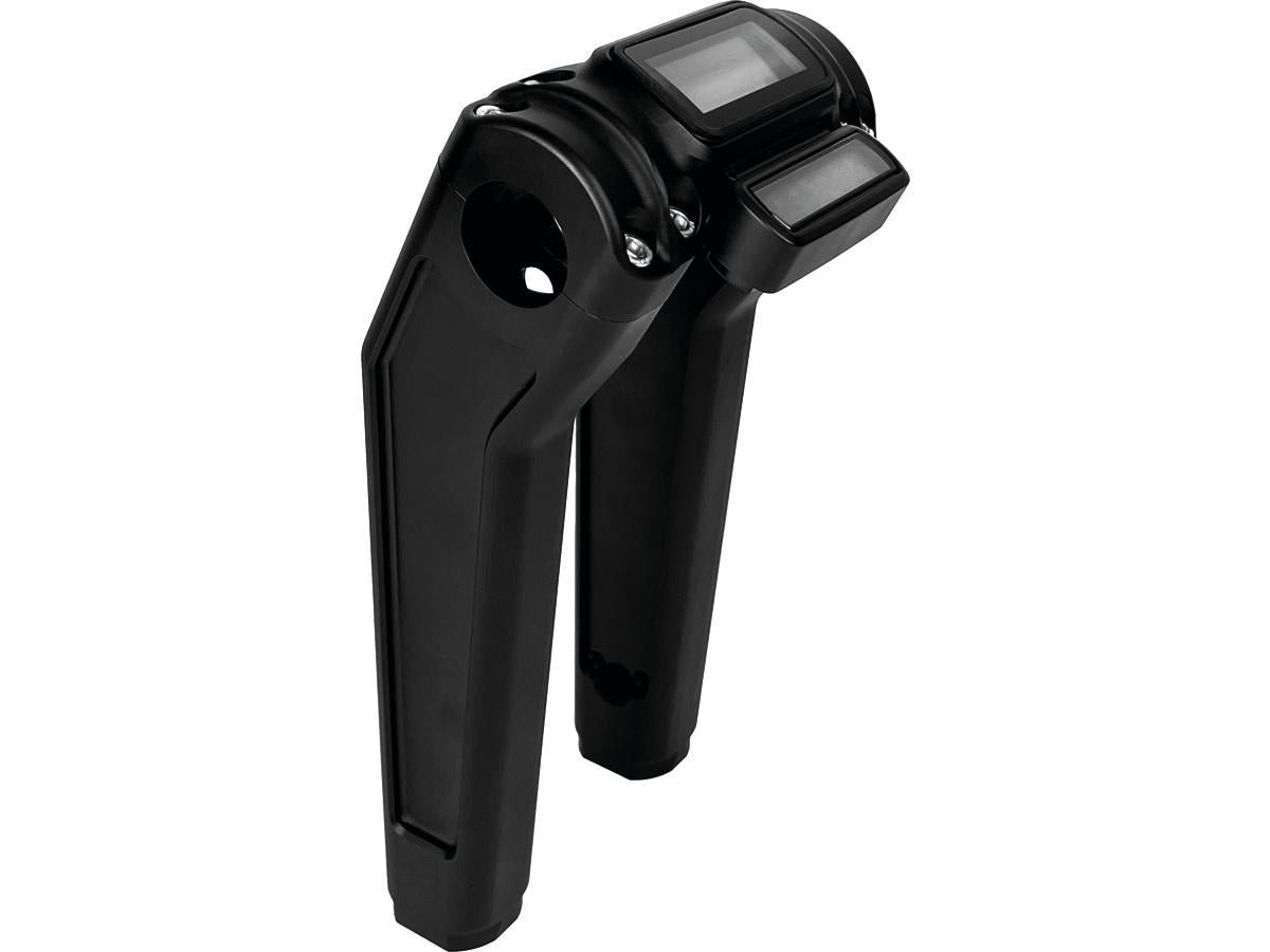 Heinz Bikes Performance Club Style Riser Kit 7" Height, 1 1/4" Handlebar Clamp For Digital Instrument Black Satin Heinz Bikes Default Title