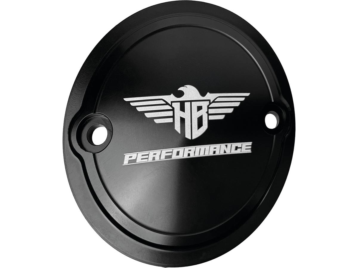 Heinz Bikes Performance Timer Cover 2 Hole Gloss Black Anodized Heinz Bikes