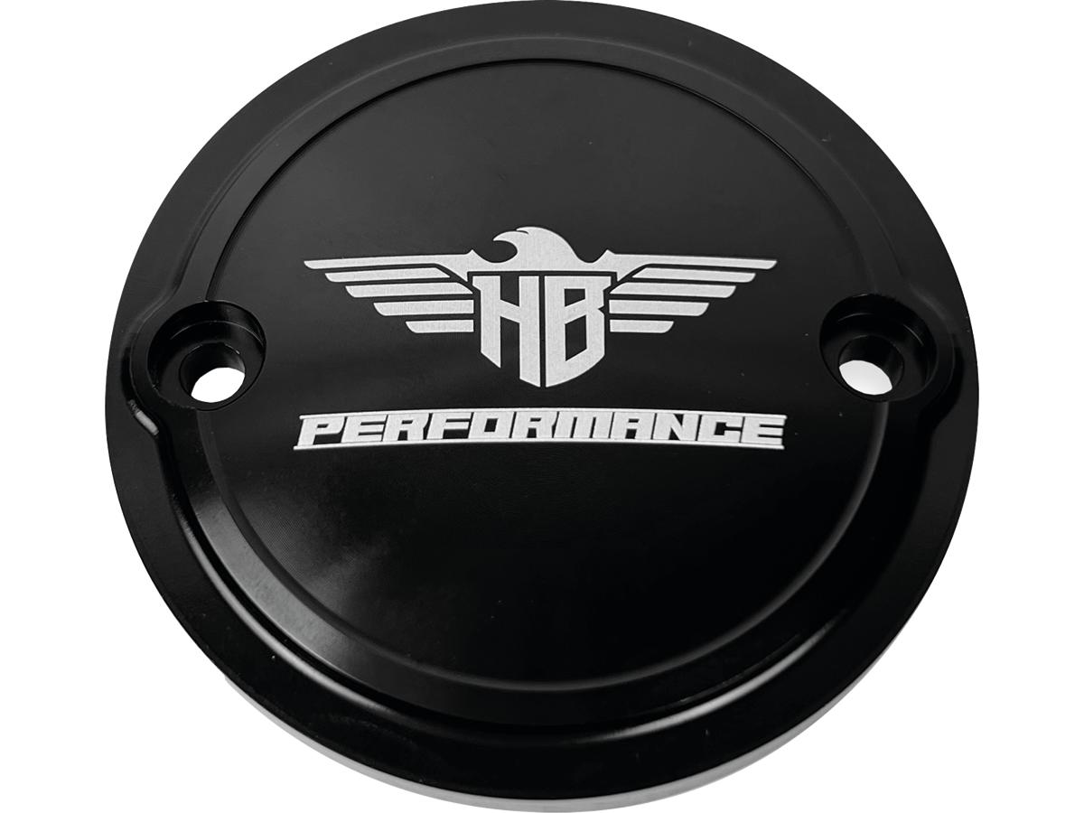 Heinz Bikes Performance Timer Cover 2 Hole Gloss Black Anodized Heinz Bikes