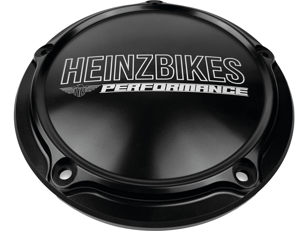 Heinz Bikes Performance Derby Cover 5 Hole Gloss Black Anodized Heinz Bikes Default Title