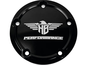 Heinz Bikes Performance Timer Cover 5 Hole Gloss Black Anodized Heinz Bikes