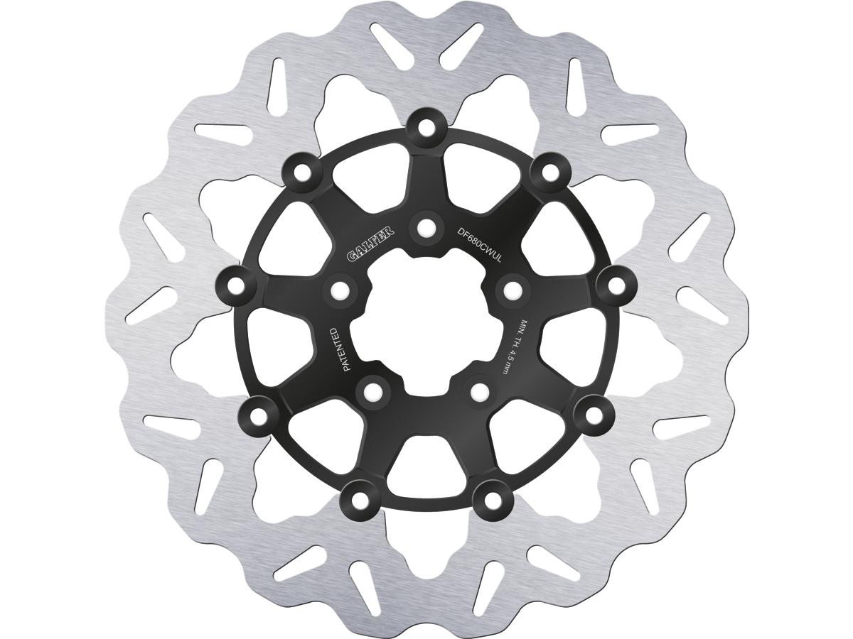Galfer Colored Disc Wave Df Flw Floating Brake Disc Anodized Inner Aluminium Carrier Gloss Black 11,5" Front Galfer Default Title
