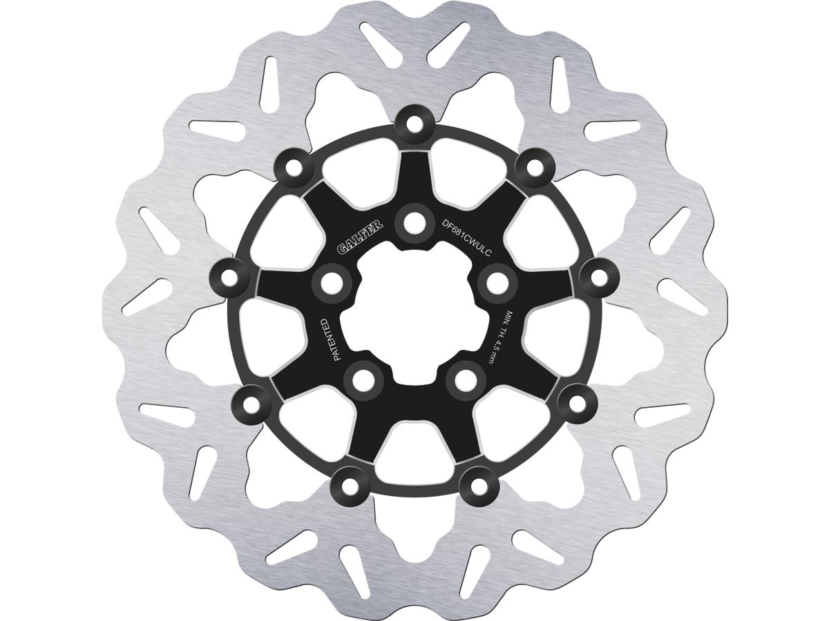 Galfer Colored Disc Wave Df Flw Floating Brake Disc Anodized Inner Aluminium Carrier Black Cut 11,5" Rear Galfer Default Title