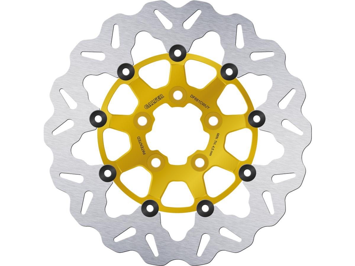 Galfer Colored Disc Wave Df Flw Floating Brake Disc Anodized Inner Aluminium Carrier Gold 11,5" Rear Galfer Default Title
