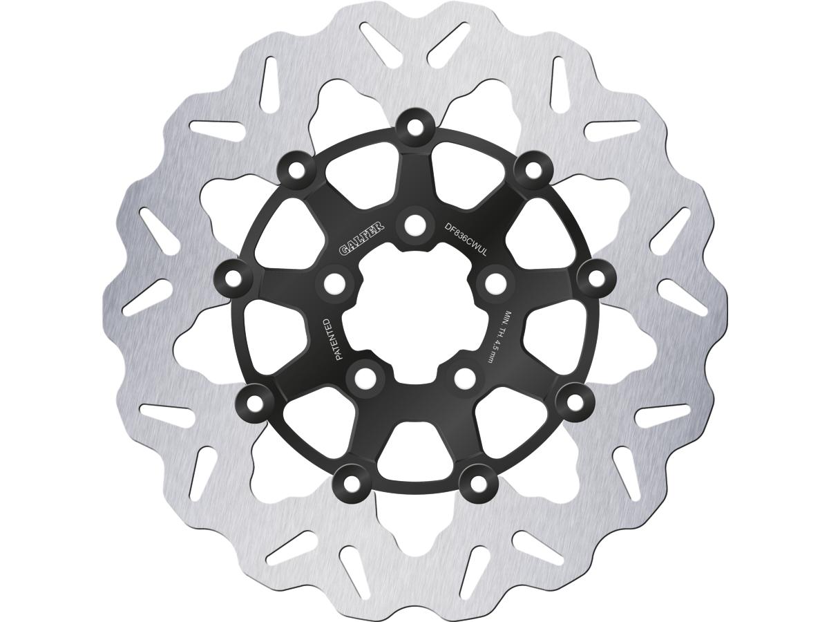 Galfer Colored Disc Wave Df Flw Floating Brake Disc Anodized Inner Aluminium Carrier Gloss Black 11,5" Rear Galfer Default Title