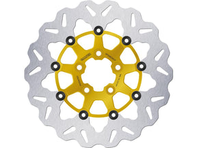 Galfer Colored Disc Wave Df Flw Floating Brake Disc Anodized Inner Aluminium Carrier Gold 11,5" Rear Galfer Default Title