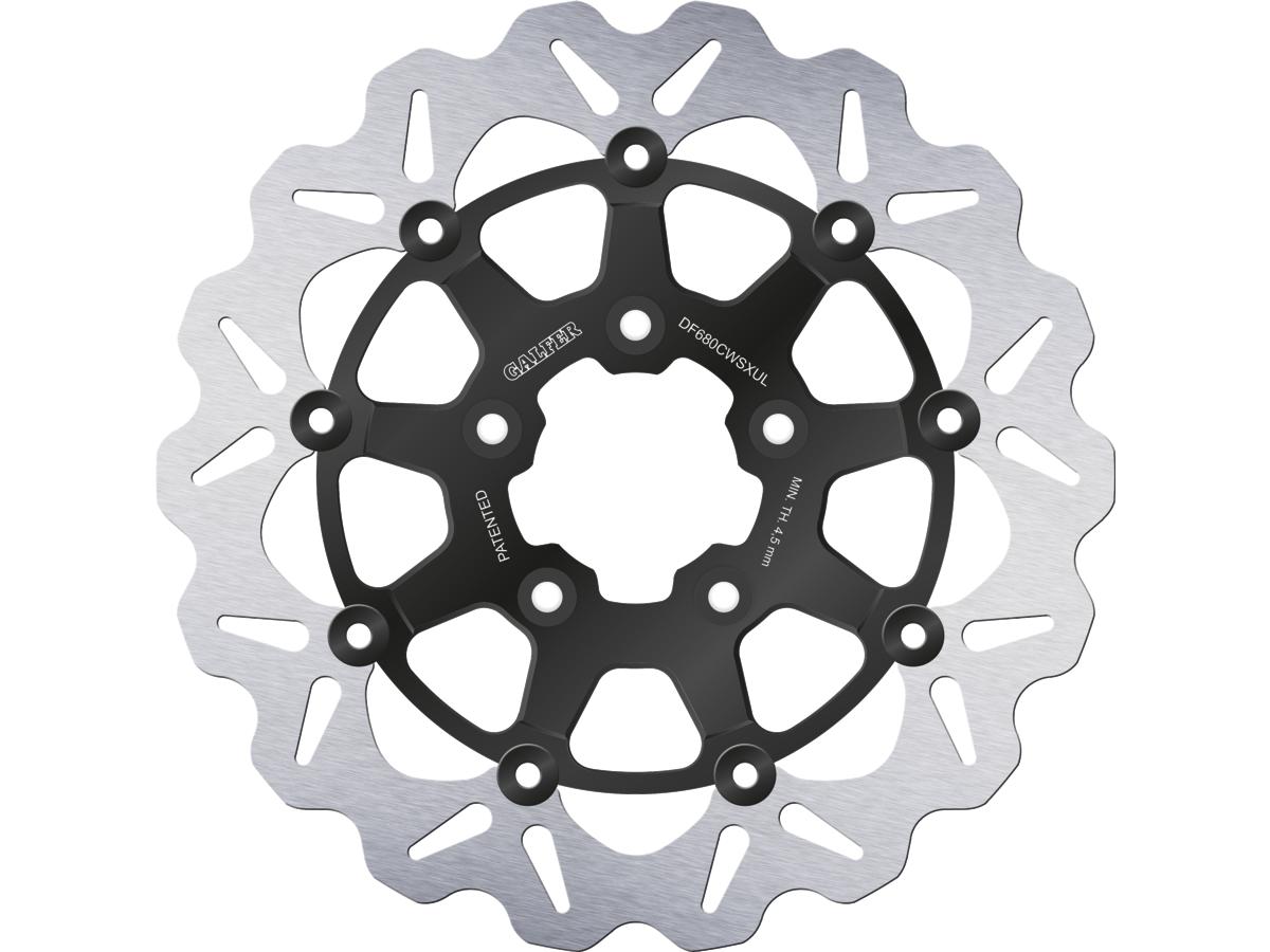 Galfer Colored Disc Wave Df Flw Floating Brake Disc Anodized Inner Aluminium Carrier Gloss Black 11,5" Front Galfer Default Title
