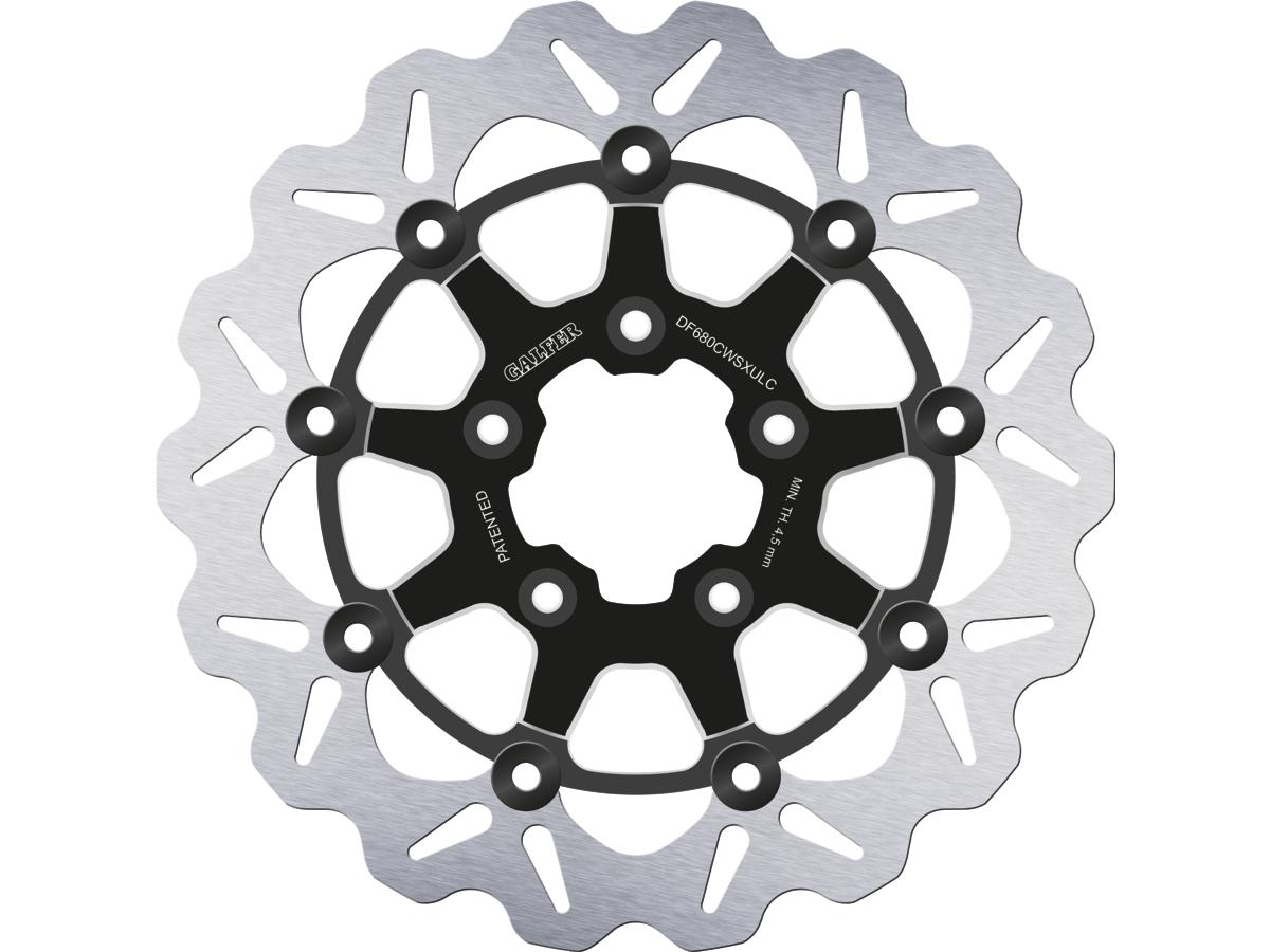 Galfer Colored Disc Wave Df Flw Floating Brake Disc Anodized Inner Aluminium Carrier Black Cut 11,5" Front Galfer Default Title