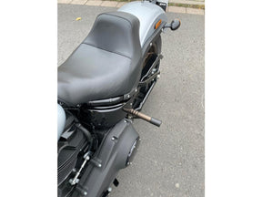 Kodlin Club Style Engine Guard For M8 Softail With Oil Cooler Protection Bronze Powder Coated Rear Kodlin