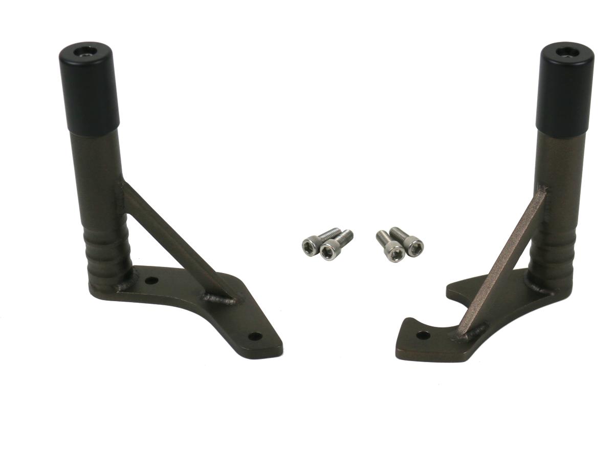 Kodlin Club Style Engine Guard For M8 Softail With Oil Cooler Protection Bronze Powder Coated Rear Kodlin