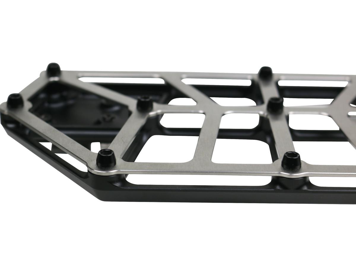 Kodlin Next Level Nxl Floorboards Brushed Stainless Steel Cover Black Anodized Kodlin