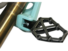 Kodlin Next Level Nxl Footpegs Brushed Stainless Steel Cover Black Anodized Kodlin